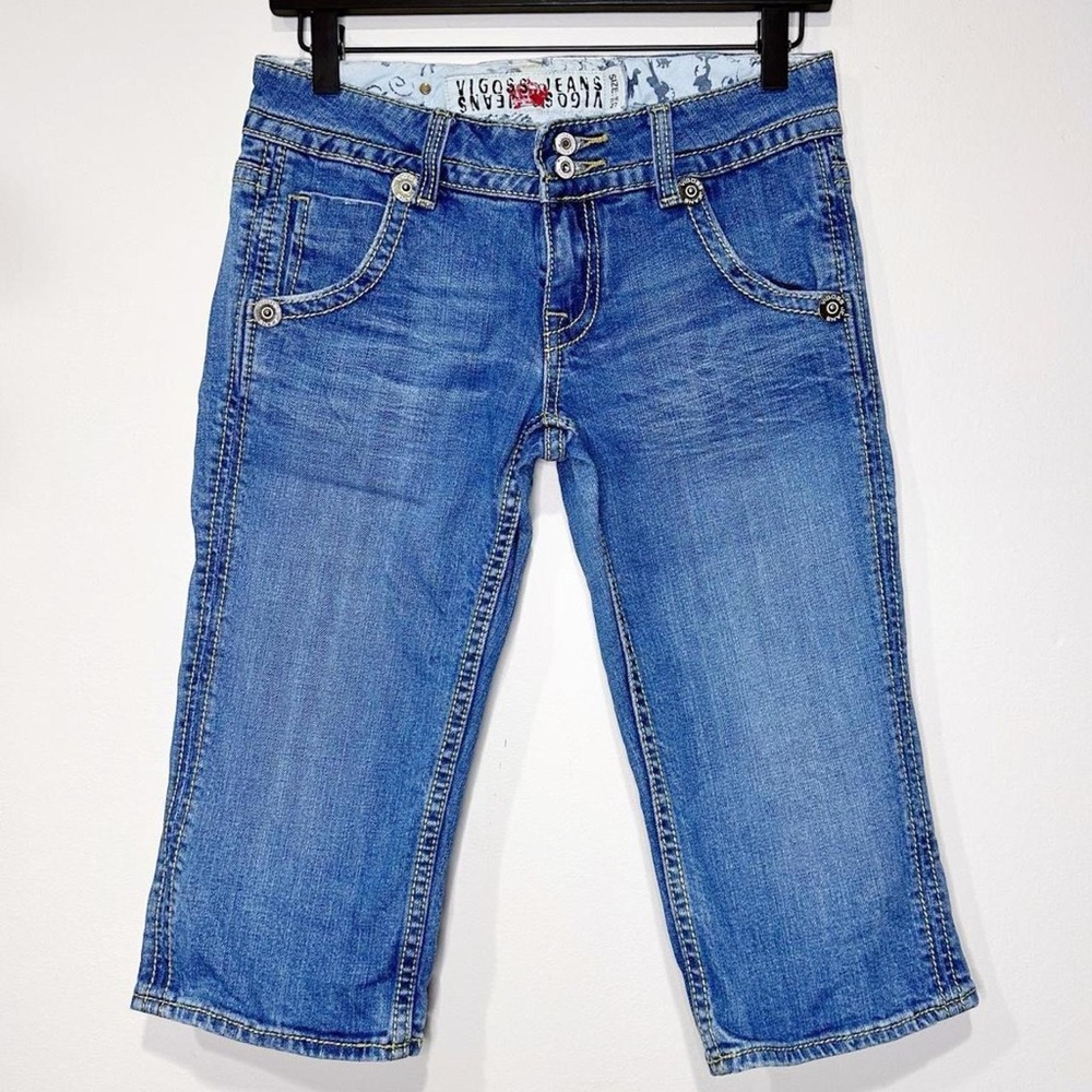 Vigoss Vintage Y2K Blue Denim Low Rise Capris Jeans